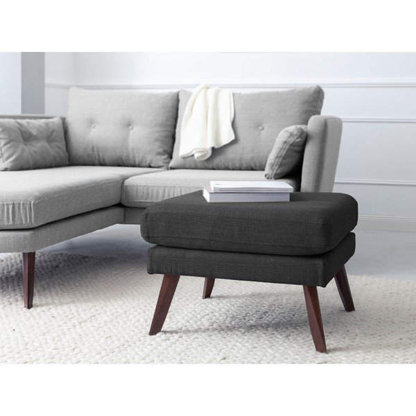 Tmavosivý taburet Mazzini Sofas Elena-image-4