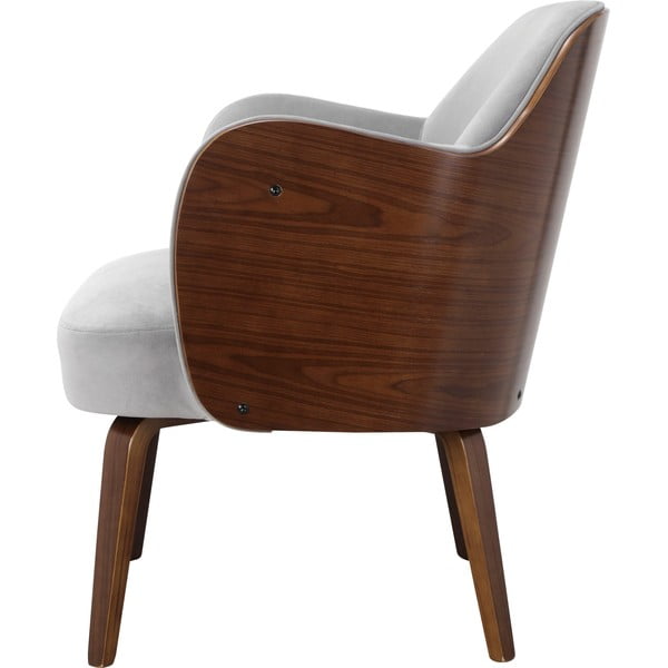 Sivé zamatové kreslo Haruko - Støraa-image-2