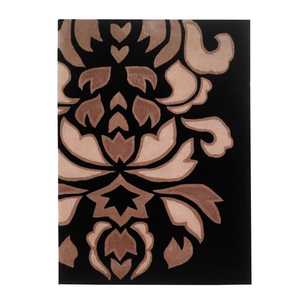 Koberec Floorita Timeless Ashbourne Black Cream, 80 × 150 cm