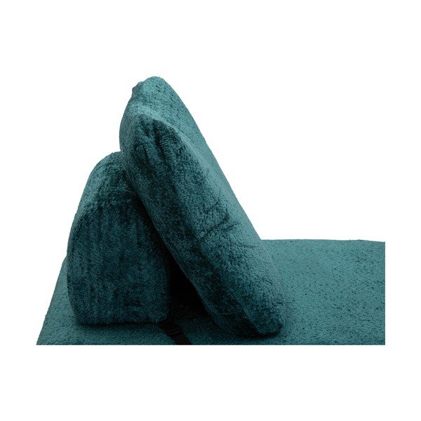 Zelenomodré rozkladacie kreslo z textílie buklé Faster – Mauro Ferretti-image-4