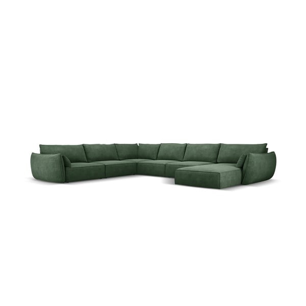 Tmavozelená rohová pohovka (ľavý roh) Vanda - Mazzini Sofas-image-2