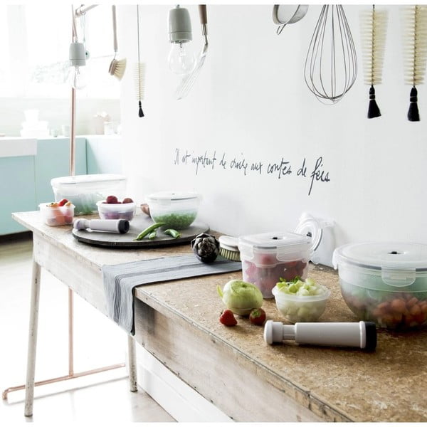 Súprava 4 boxov na potraviny a vákuovej pumpy Compactor Food Saver-image-3