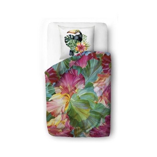 Obliečky na jednolôžko z bavlneného saténu 140x200 cm Vibrant Colours – Butter Kings