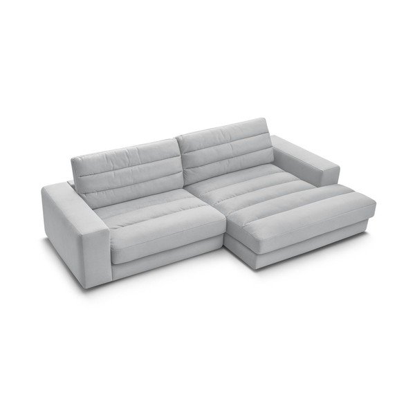 Svetlosivá zamatová rohová pohovka (pravý roh/s leňoškou) Sierra – Bobochic Paris-image-4