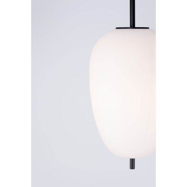 Biele/čierne sklenené závesné svietidlo ø 27 cm Lato – Nova Luce-image-1