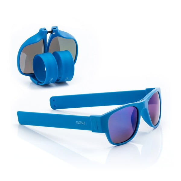 Modré zrolovateľné slnečné okuliare InnovaGoods Sunfold ES5
