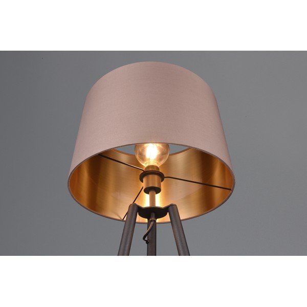 Čierna stojacia lampa s poličkou (výška  152 cm) Colette – Reality-image-3