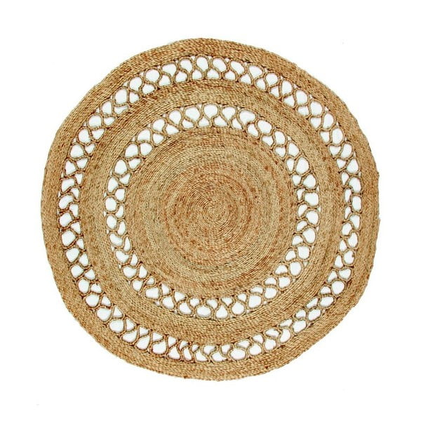 Jutový okrúhly koberec Eco Rugs Asako, ⌀ 120 cm