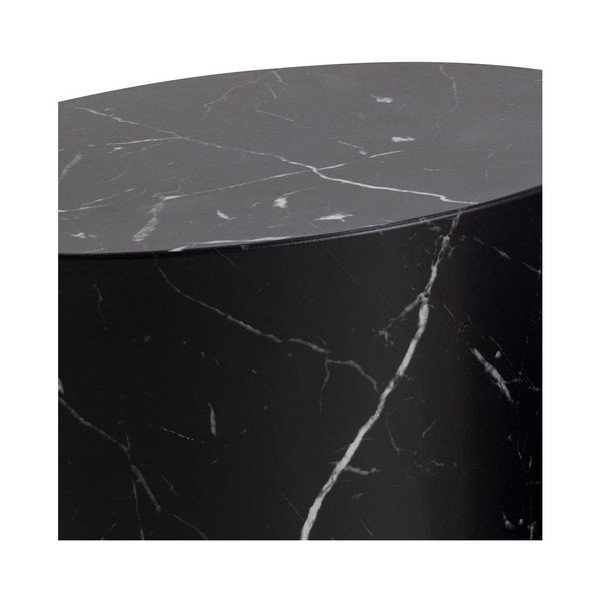 Čierne konferenčné stolíky v súprave 2 ks v dekore mramoru 48x33 cm Mice - Actona-image-3