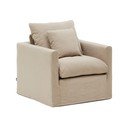 Béžové ľanové kreslo Nora – Kave Home