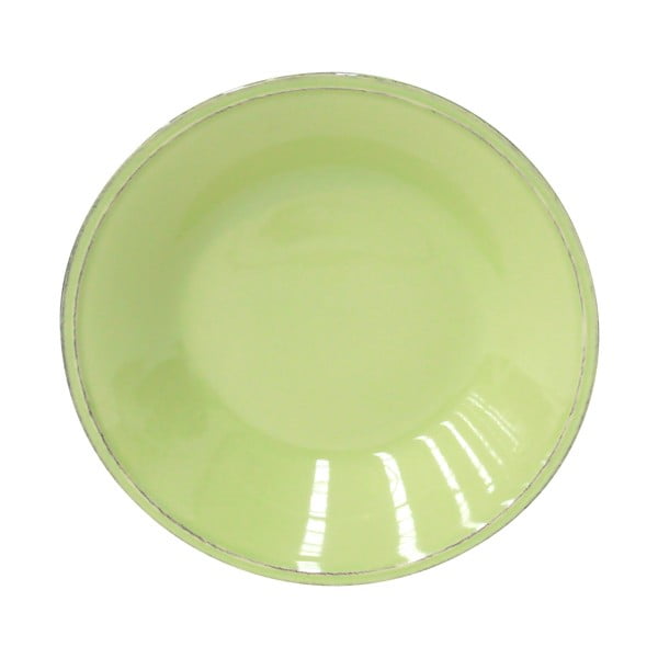 Zelený kameninový polievkový tanier Ego Dekor Friso, ⌀ 26 cm