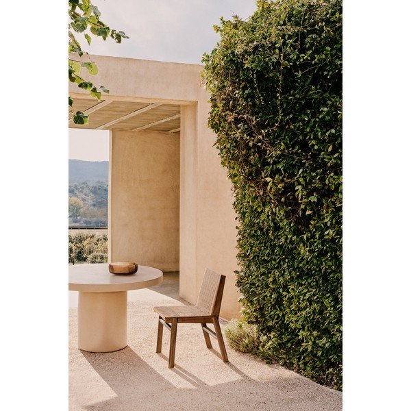 Drevená záhradná stolička v prírodnej farbe Itani – Kave Home-image-4