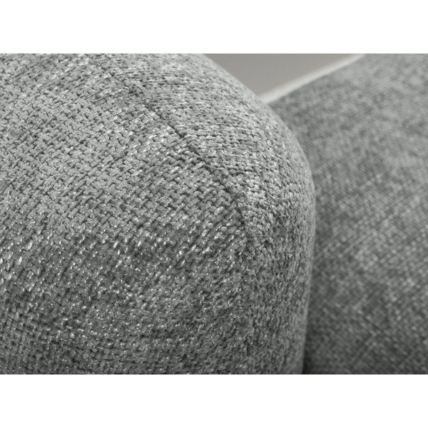 Sivá ženilková rozkladacia/s úložným priestorom rohová pohovka (pravý roh/s leňoškou) Mele – Makamii-image-4