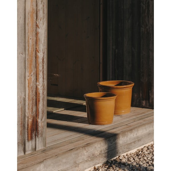 Kvetináče z terakoty v súprave 2 ks ø 47 cm Presili – Kave Home-image-1