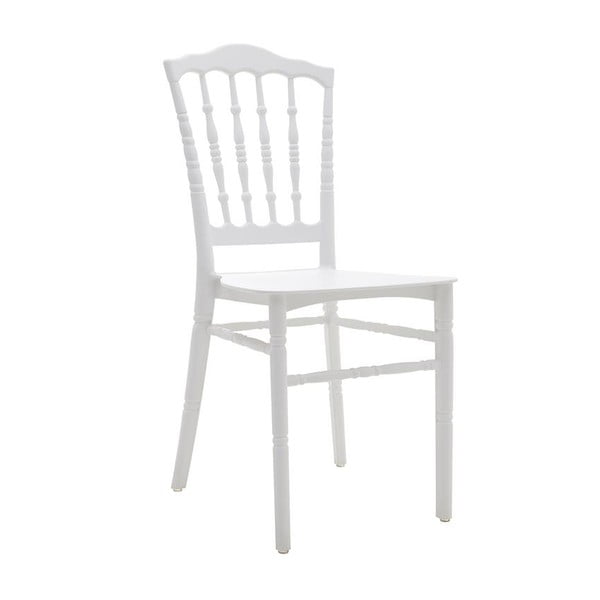 Biela plastová stolička InArt Garden