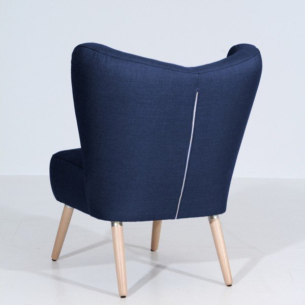 Tmavomodré kreslo Max Winzer Sari-image-3