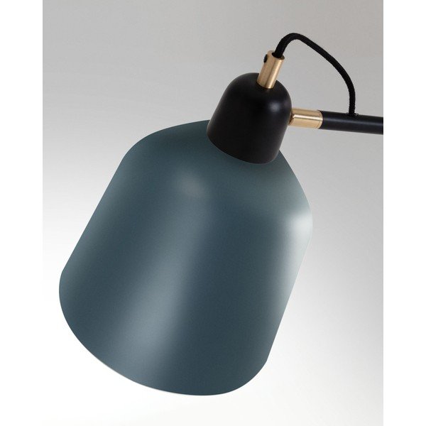 Stojacia lampa v petrolejovej farbe s kovovým tienidlom (výška 147 cm) Olimpia – Kave Home-image-1