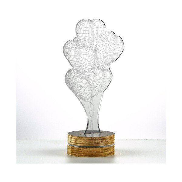 3D stolová lampa Heart Ballons-image-1