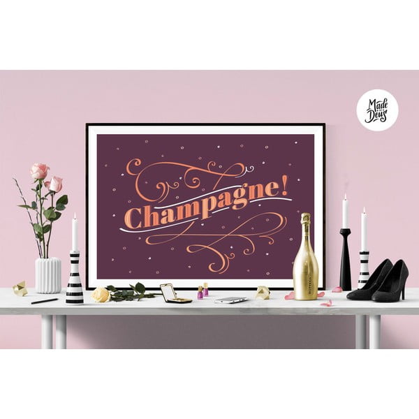 Plagát Champagne! Burgundy, A3