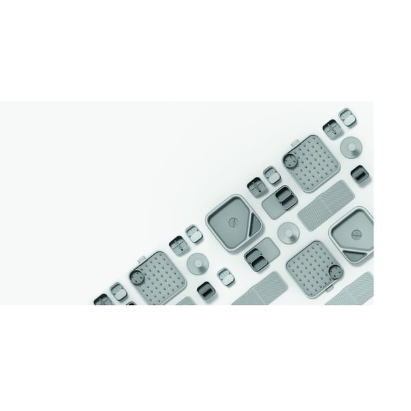 Svetlosivý plastový odkvapkávač na príbory 12x11 cm Duo – Joseph Joseph-image-4