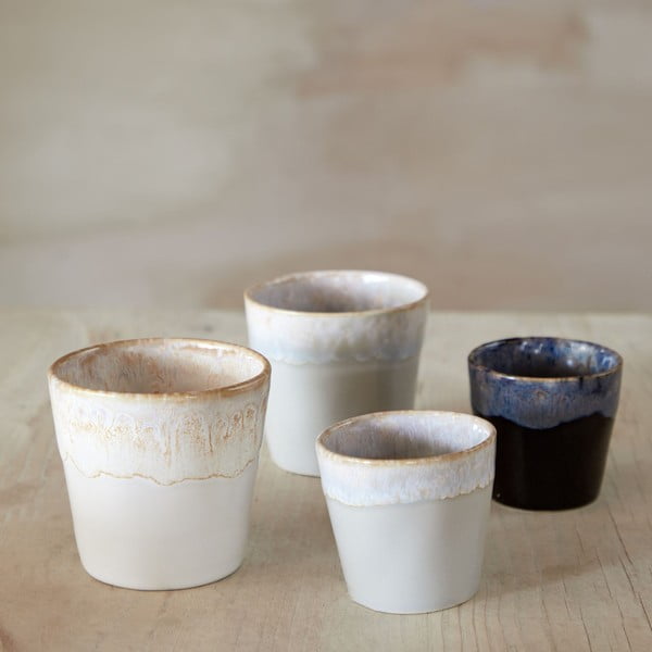 Béžovo-biela kameninová šálka na espresso Costa Nova, 90 ml-image-1