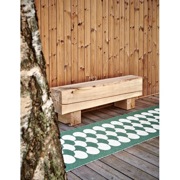 Zeleno-krémový vnútorný a vonkajší behúň 70x250 cm Poppy Oregano – Pappelina-image-3