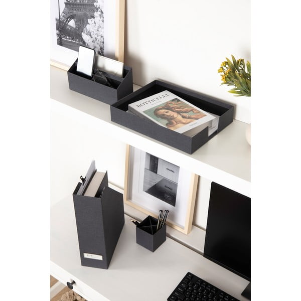 Kartónové organizéry v súprave 4 ks Hugo Canvas Paper Laminate – Bigso-image-1