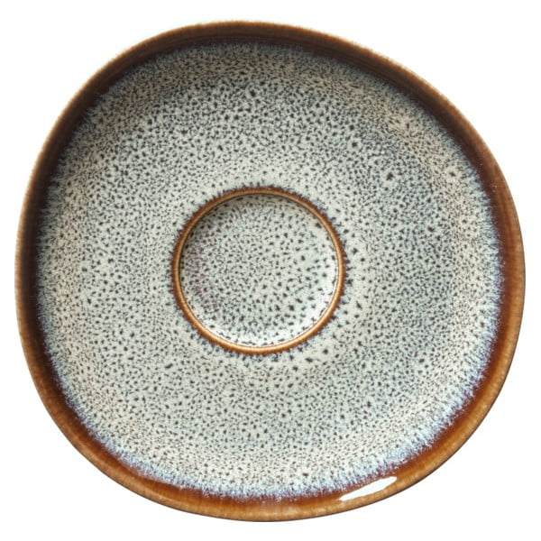 Sivo-hnedá kameninový tanierik Villeroy & Boch Like Lave, 15,5 x 15 cm
