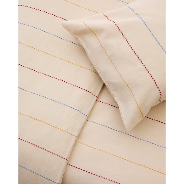 Béžové detské obliečky na jednolôžko z Bio bavlny s plachtou 150x220 cm Indani – Kave Home-image-4