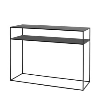 Čierny konzolový stolík CustomForm Tensio,100 x 35 cm