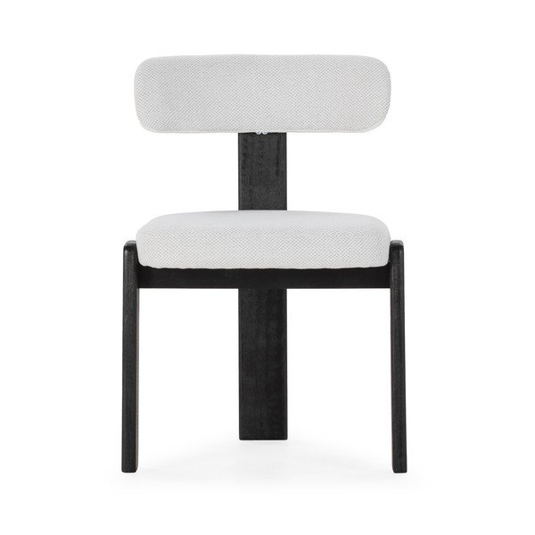 Čierne/svetlosivé čalúnené jedálenské stoličky v súprave 2 ks Nadia – MOME