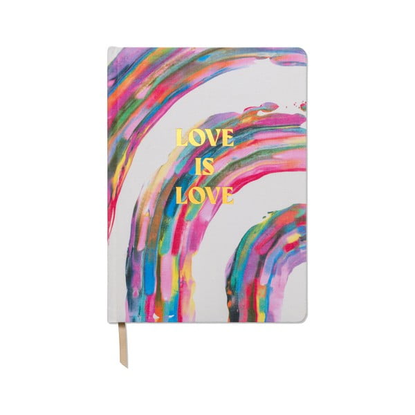 Nedatovaný diár 200 stránok formát A4 Love is Love – DesignWorks Ink