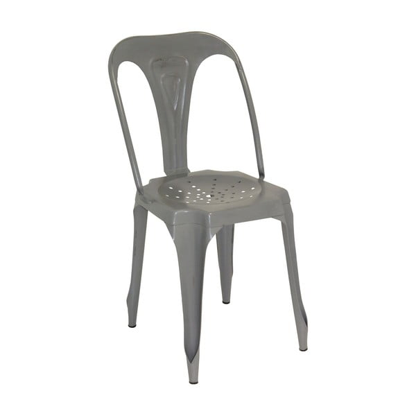 Kovová stolička Grey Metal
