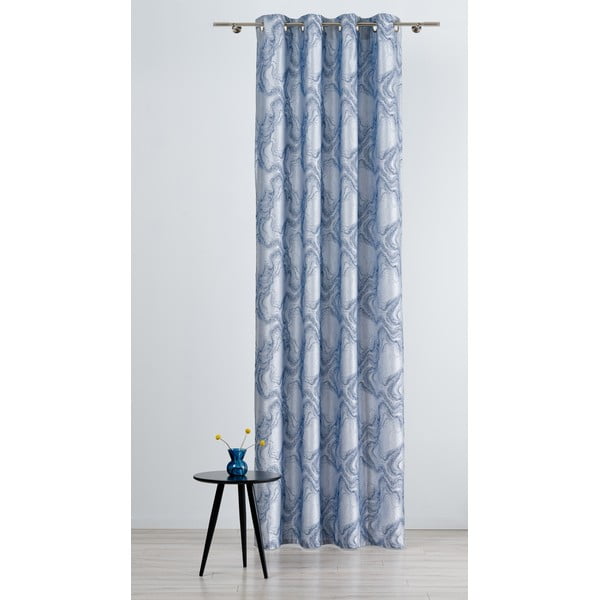 Modro-sivý záves 140x260 cm Carra - Mendola Fabrics