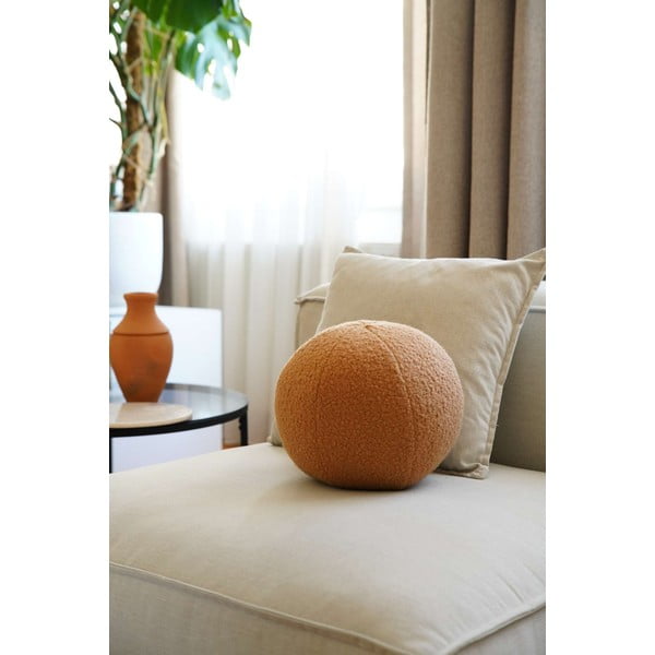 Dekoračný vankúš z materiálu buklé ø 25 cm Top – Mioli Decor-image-3