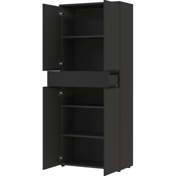 Antracitová šatníková skriňa 81x197 cm Mailand – Germania-image-3