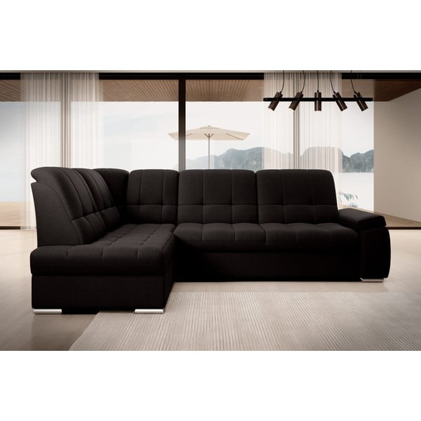 Hnedá rozkladacia/s úložným priestorom rohová pohovka (ľavý roh/do L) Sado – ELTAP-image-3