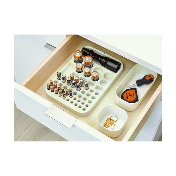 Biely úložný box iDesign Eco, 9 x 18,3 cm-image-4