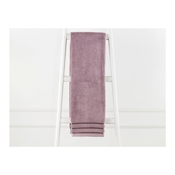 Vínovohnedý bavlnený uterák Emily, 70 × 140 cm
