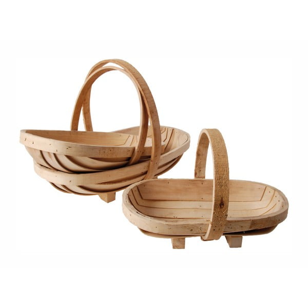 Dekoratívne úložné košíky v sade 2 ks z prútia - Esschert Design