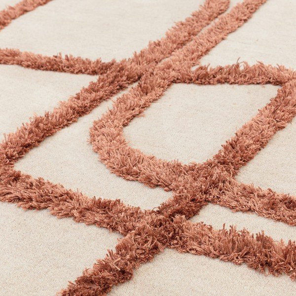 Ručne tkaný vlnený koberec v tehlovej a krémovej farbe 160x230 cm Matrix – Asiatic Carpets-image-2