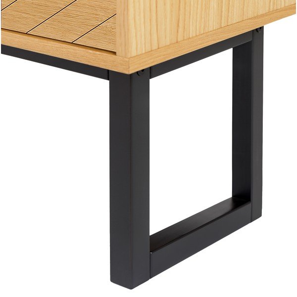 Komoda v dekore dubového dreva Woodman Camden Herringbone-image-4