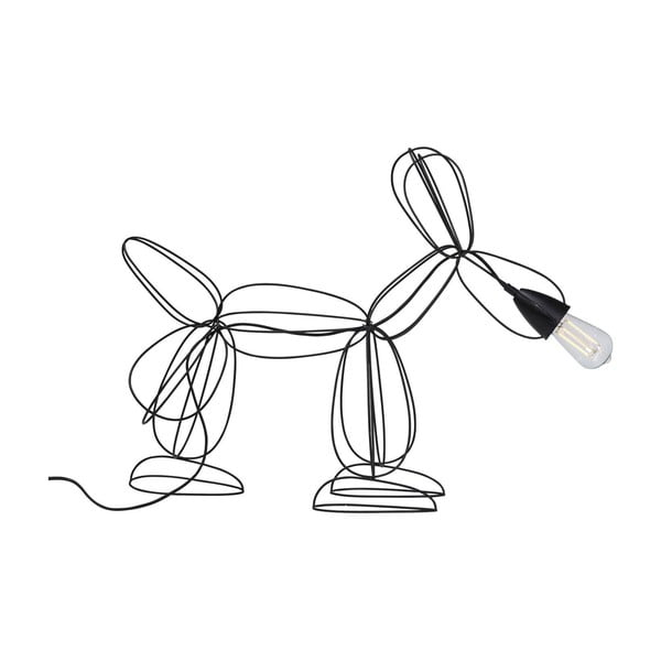Čierna stojacia lampa Kare Design Dog