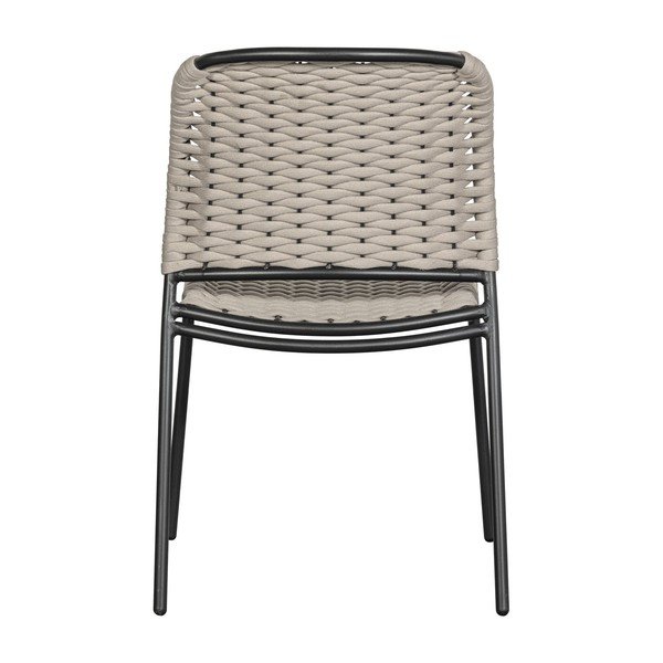 Čierno-béžové kovové záhradné stoličky v súprave 2 ks Taku – Exotan-image-4