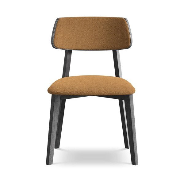 Jedálenská stolička z masívneho dreva v terakotovej farbe Niu – Makamii-image-1