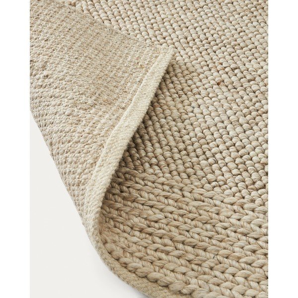 Krémový vlnený koberec 160x230 cm Minji – Kave Home-image-3