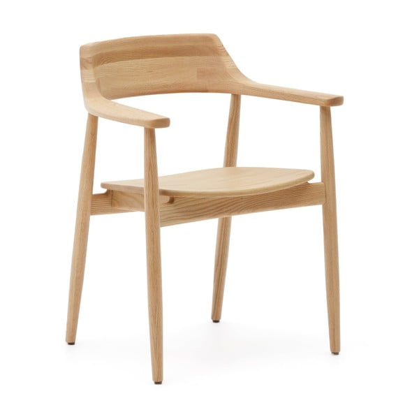 Jedálenská stolička z dubového dreva v prírodnej farbe Fondes – Kave Home