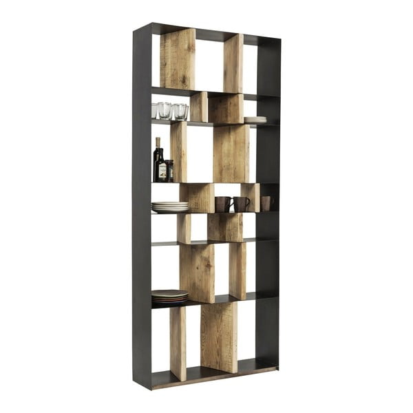 Knižnica z recyklovaného borovicového dreva Kare Design Storm-image-1