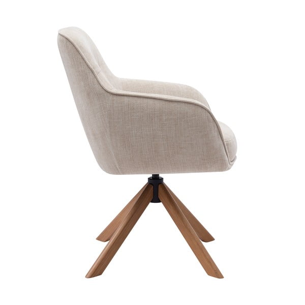 Krémovobiele čalúnené jedálenské kreslá v súprave 2 ks Avola – Unique Furniture-image-1