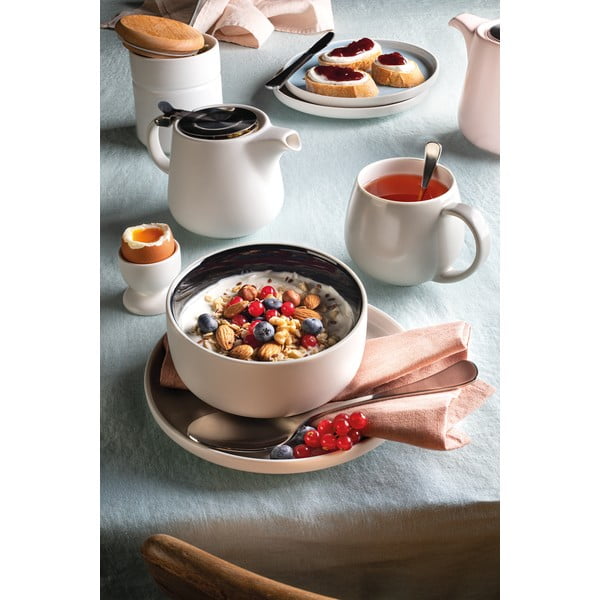 Biely porcelánový hrnček s ružovým vnútrom Maxwell &amp; Williams Tint, 440 ml-image-4